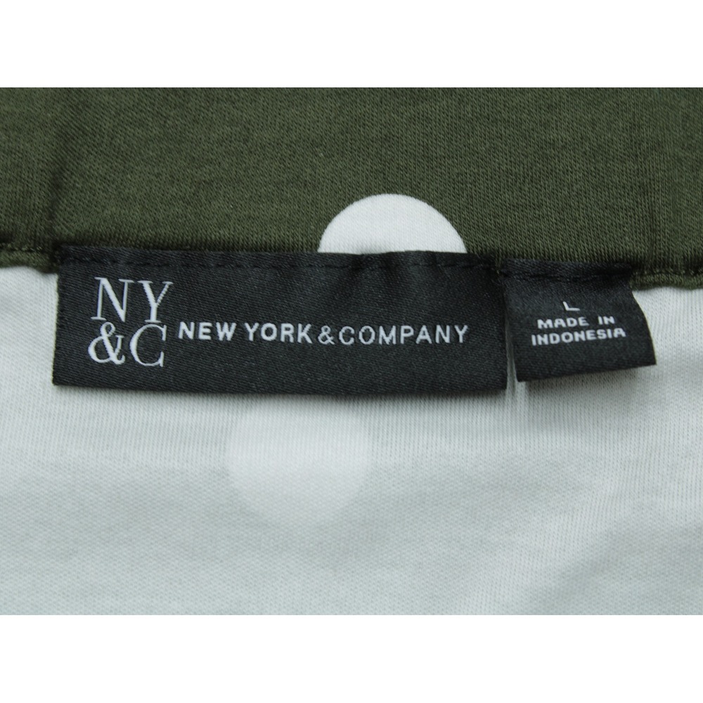 New York & Company Polka Dot Cotton Jumpsuit Green L Romper - Picture 4 of 10